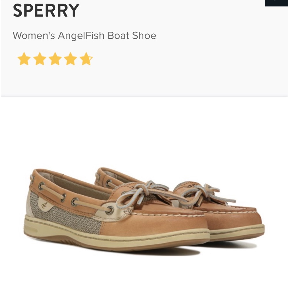 Women’s Angelfish Linen/Gold Sperrys